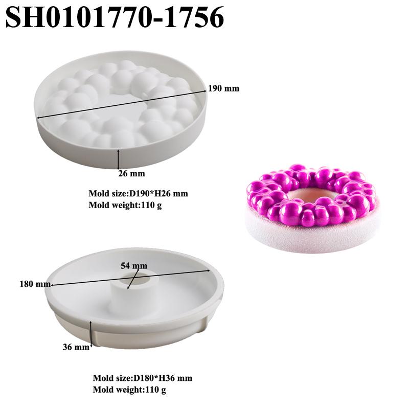 

Круглые пузырьковые формы для украшения десертов, силиконовые формы для пончиков, круглая кольцевая форма для торта, набор посуды для выпечки, кухонные принадлежности