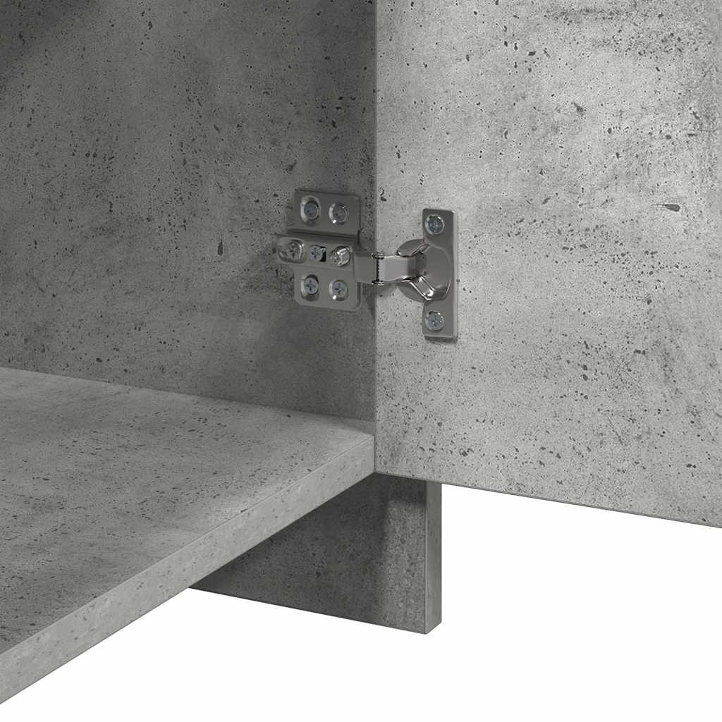 Nightstand Concrete Gray 45 X 34 X 44.5 Cm Engineered Wood