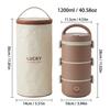 Microwave Safe 304 Stainless Steel Bento Box Thermal Lunch Box Portable Leakproof Insulated Kids Food Container Stackable