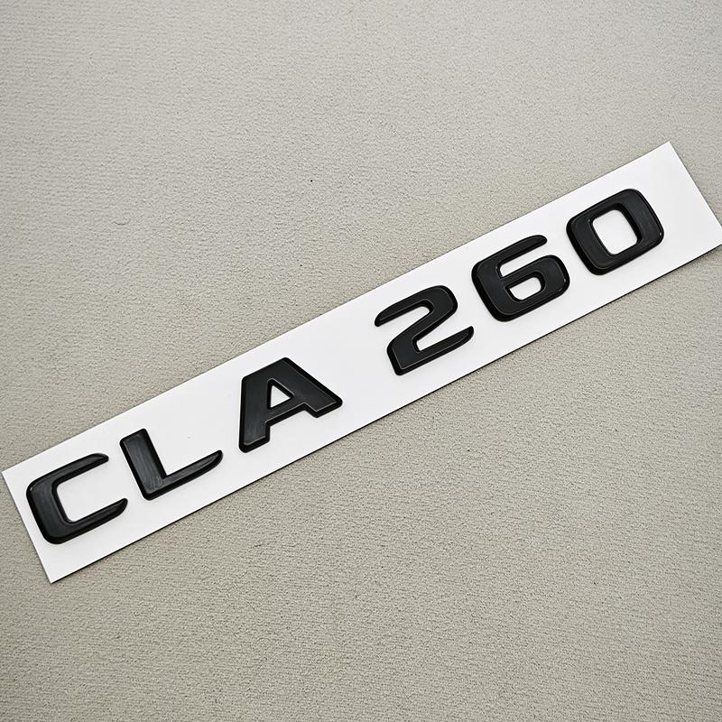 3D ABS Car Letter Logo CLA200 CLA220 CLA260 Badge Rear Trunk Emblem Decal For Mercedes Benz CLA Class C117 X117 X118 Accessories