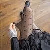 Christmas Gifts Female Alluring Hosiery Red Heart Print Pantyhose Exquisite Silk Stockings