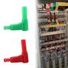 4Mm Right Angles Banana Plugs with Screw Lock Mechanism Safe Insulated Electrical Aapter for Stable Electrical Contact