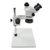 Trinocular Microscope 24MP 1080P 3.5X To 50X Continuous Zoom Stereo Trinocular Microscope with LED Lamp 100‑240V UK Plug