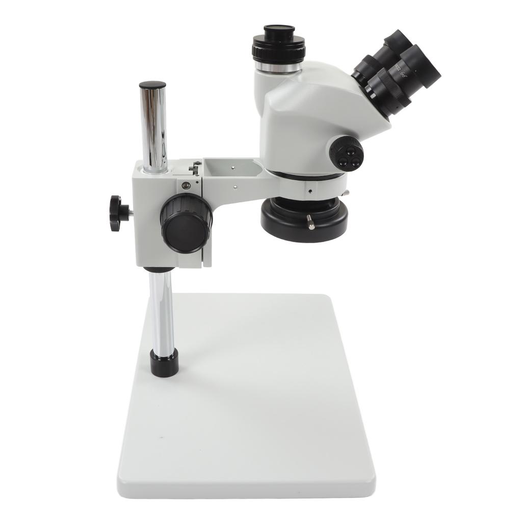 Trinocular Microscope 24MP 1080P 3.5X To 50X Continuous Zoom Stereo Trinocular Microscope with LED Lamp 100‑240V UK Plug