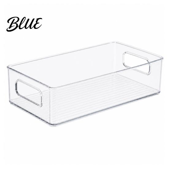 Vertical Space Saving Box Desktop Storage Box Clear PET Drawers Organizer Stackable Transparent Desk Organizer Case for Office Stationery
