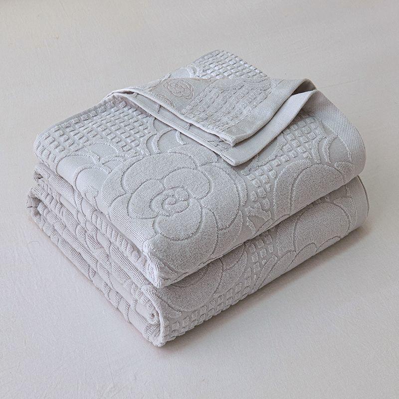 Vintage 1970s Shanghai Nostalgic 100% Cotton Towel Blanket for Summer Naps
