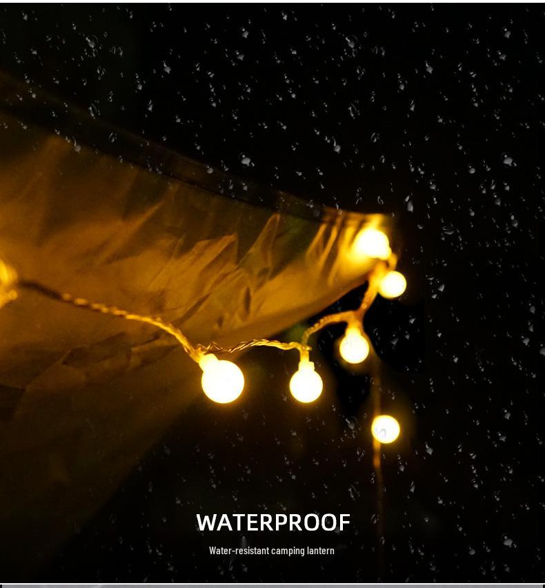 Waterproof Outdoor LED Camping String Lights - Warm Atmosphere & Party Decoration