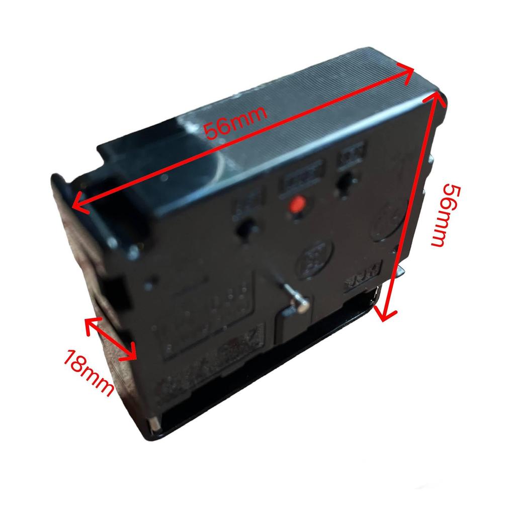 Roost Manual Radio Clock Movement with DIY Wall Mounting Bracket Automatic Clock Radio Wave Second [Japanese Included] Hands, Hanging, Included,