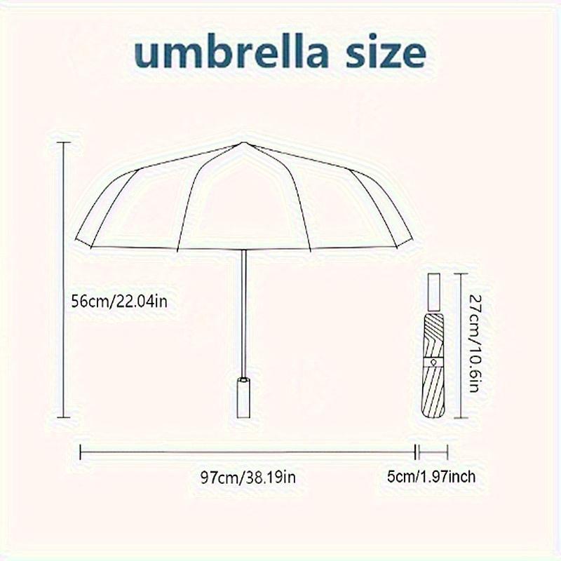 Star, Badge themed Eight rib Automatic Folding Umbrella Is Suitable for Both Men and Women, Making It A Perfect Christmas and Valentine's Da