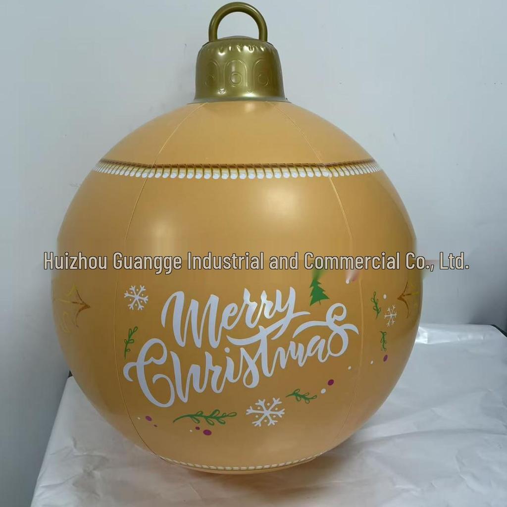 LED Lighted Inflatable PVC Christmas Yard Balloon