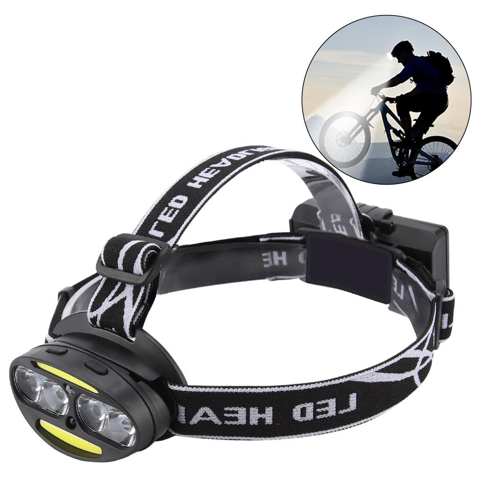 Zewnętrzna Nocna Lampa Czołowa LED COB T6 Indukcyjna Szperacz Regulowana Opaska Akcesorium