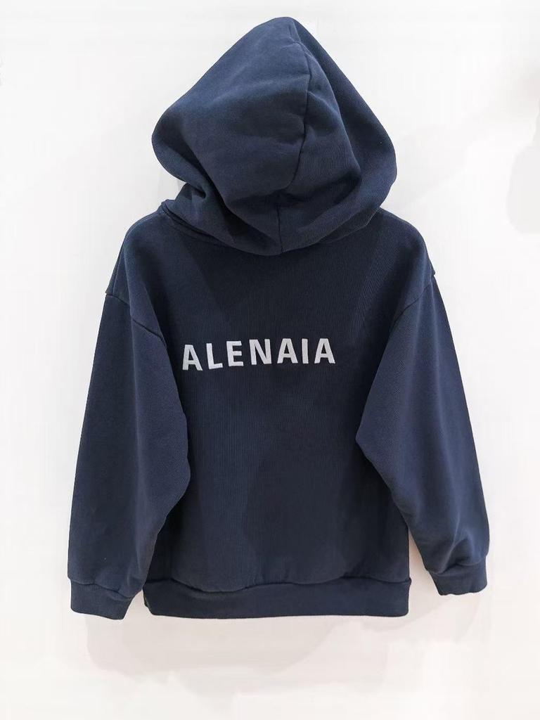 Modna bluza z haftowaną literą dla dzieci na jesień/zimę 2026 - Przytulny europejski/amerykański styl dla chłopców i dziewcząt