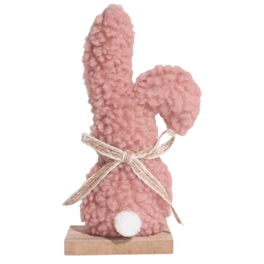 

Easter Celebration Rabbit Figurine Texture Easter Decor Easter Rabbit Decor Pretty Design Festive Ornament Desktop Decoration розовый