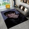 Tappeto Kpop B-BTS JIMIN Tappeto Tappeto Stella per Sala Giochi Camera da Letto Soggiorno Divano Arredamento Casa, Tappeto Area Bambini Tappetino Antiscivolo Regalo