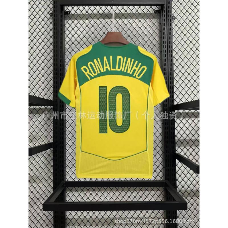 Retro 67AC Brazil 22 Kaka Short Sleeve Football Jersey Unisex Women