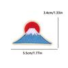 Japanese Cartoon Style Embroidery Patch Iron On Patches For Clothing Stickers Cherry Blossoms Fusible/Sewing Decorate Applique