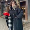 Down Cotton Coat Women's Mid-length New Year's Cotton Coat Korean Version Winter Thickened Knee-high Cotton-padded Jacket