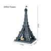 City Architecture Model Building Blocks Studio Temple Taj Mahal Big Ben Eiffel Tower London New York Germany Construction Toys
