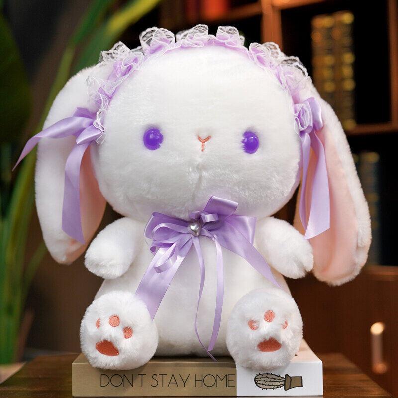 23/35cm Kawaii Cartoon Stuffed Animal Lolita Rabbit / Bunny Plush Toy Doll Birthday Gift for Kids Girls Girlfriends Home Decor
