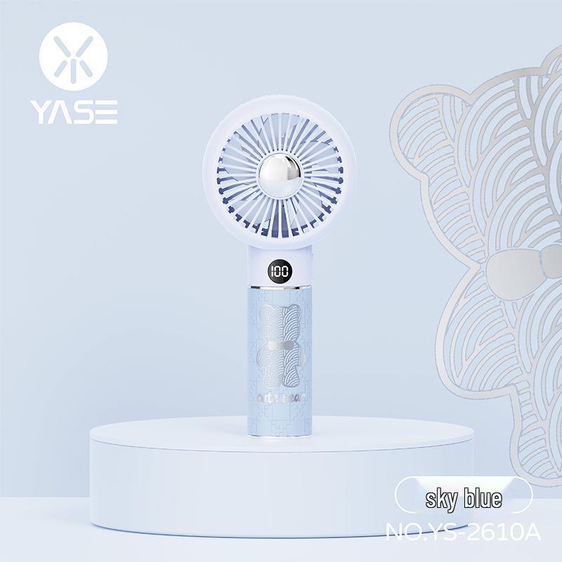 Portable USB Rechargeable Children s Silent Handheld Fan Boxed + USB Charging Cable