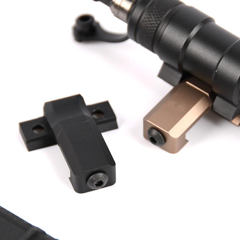 Tactical 20mm MLOK Picatinny Rail Quick Release Mount Base for M300B M600B Scout Flashlight,ARIS T-shaped Flashlight Base