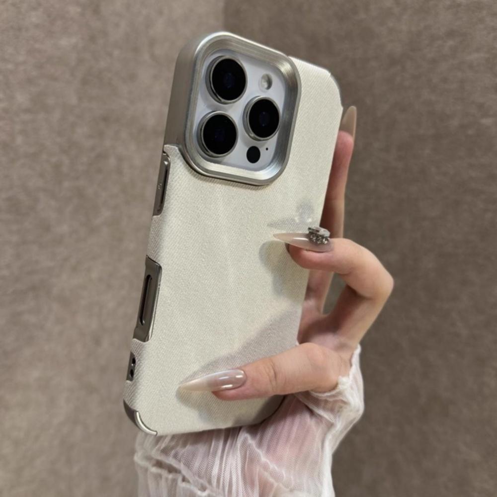 Cowboy Fabric Phone Case For iPhone 17 Air 16 15 14 13 12 Pro Max 11 Plus Jeans Soft Bumper Armor Retro Vintage Cover Funda