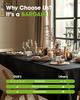 Pureegg Plastic Table Cloth Disposable 8 Pack, 54 x 108 Inch Table Cloths, Graduation Decorations Class of 2025, Graduation Party Tablecloths,