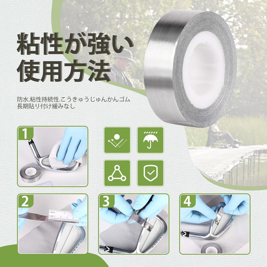 CMD Golf Lead Tape Weights, 130g, Set of 2, Thin Lead Sheets for Balancing and Club Head Maintenance, 12.7mm Wide