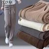 Women's Fashion Casual Solid Color Print High Waist Trousers Pants & Capris