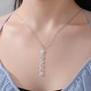 Lucky Yoga Element Pendant Gold Fringe Necklace For Women Birthday Gift Jewelry