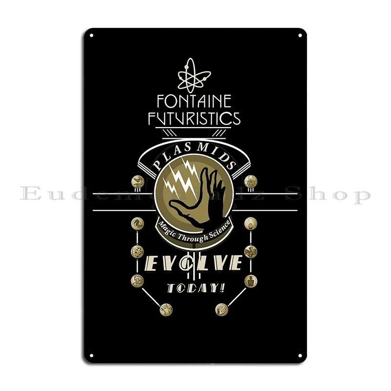 Fontaine Futuristics Plasmids Ad Slezakghreachyo Metal Sign Garage Party Printing Cinema Kitchen Tin Sign Poster