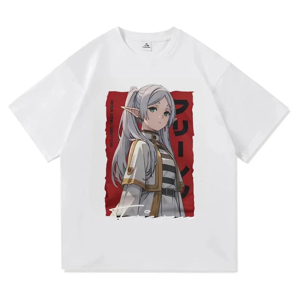 Frieren: Beyond Journey's End Frieren & Party Collage Vintage Anime T-Shirt, Unisex Fantasy Anime Fan Casual Tee,