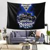 Klassisches Monster Jam Muster Wandteppich Dekoration Kunst Ästhetische Wandteppiche für Wohnzimmer Schlafzimmer Heimwandtuch Wandbehang