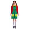 Mexican Comedy Chilindrina Cosplay Costume Halloween Christmas Fancy Dress
