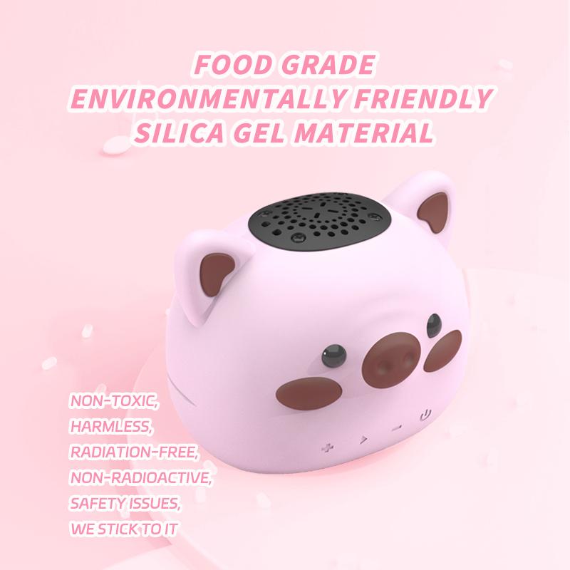 Mini Pocket Bluetooth Speaker Cute Cartoon Pig Wireless Soundbar Loudspeaker IP65 Waterproof TWS Stereo Music Box TF Card Player