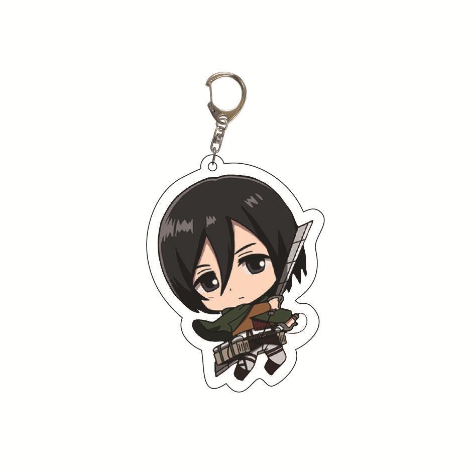 Attack on Titan Key Ring Acrylic Key Ring Custom Logo Print Creative Backpack Accessory Stock Available High Quality