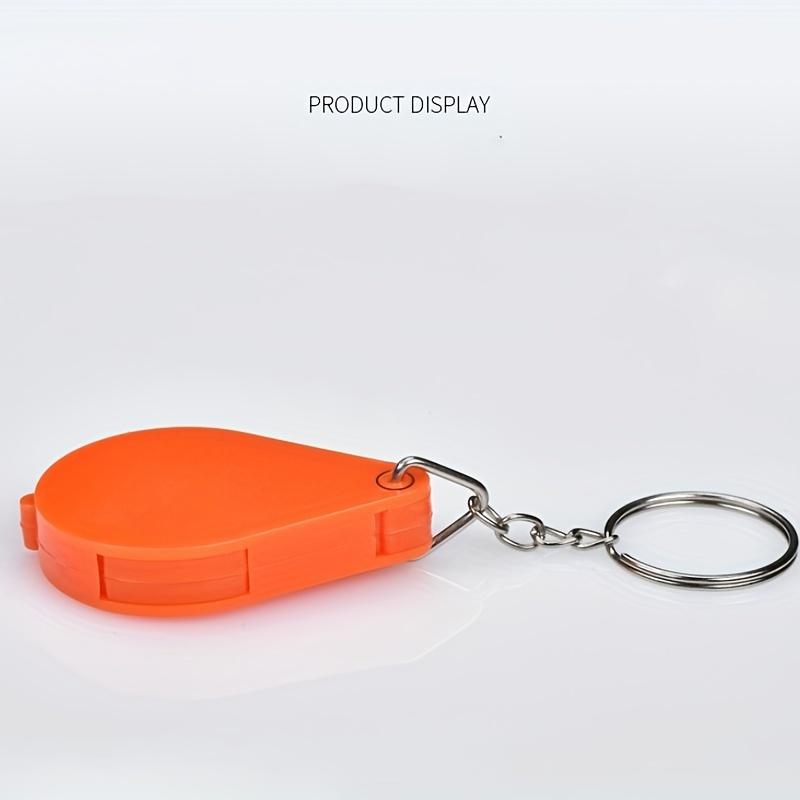 1pc/2pcs Magnifying Glass Keychain - Durable, Anti-Deformation, Portable Mini Magnifier for Elderly, Reading & General Use - Plastic Material