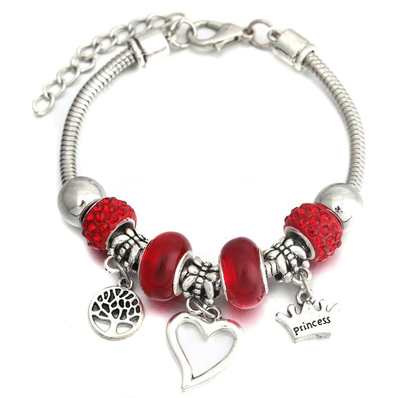 Fashion Glamour Bangle Jewelry 6 Colors Metal Lobster Buckle Snake Chain Beaded Bangles For Women Summer Bracelet Romantic Gift