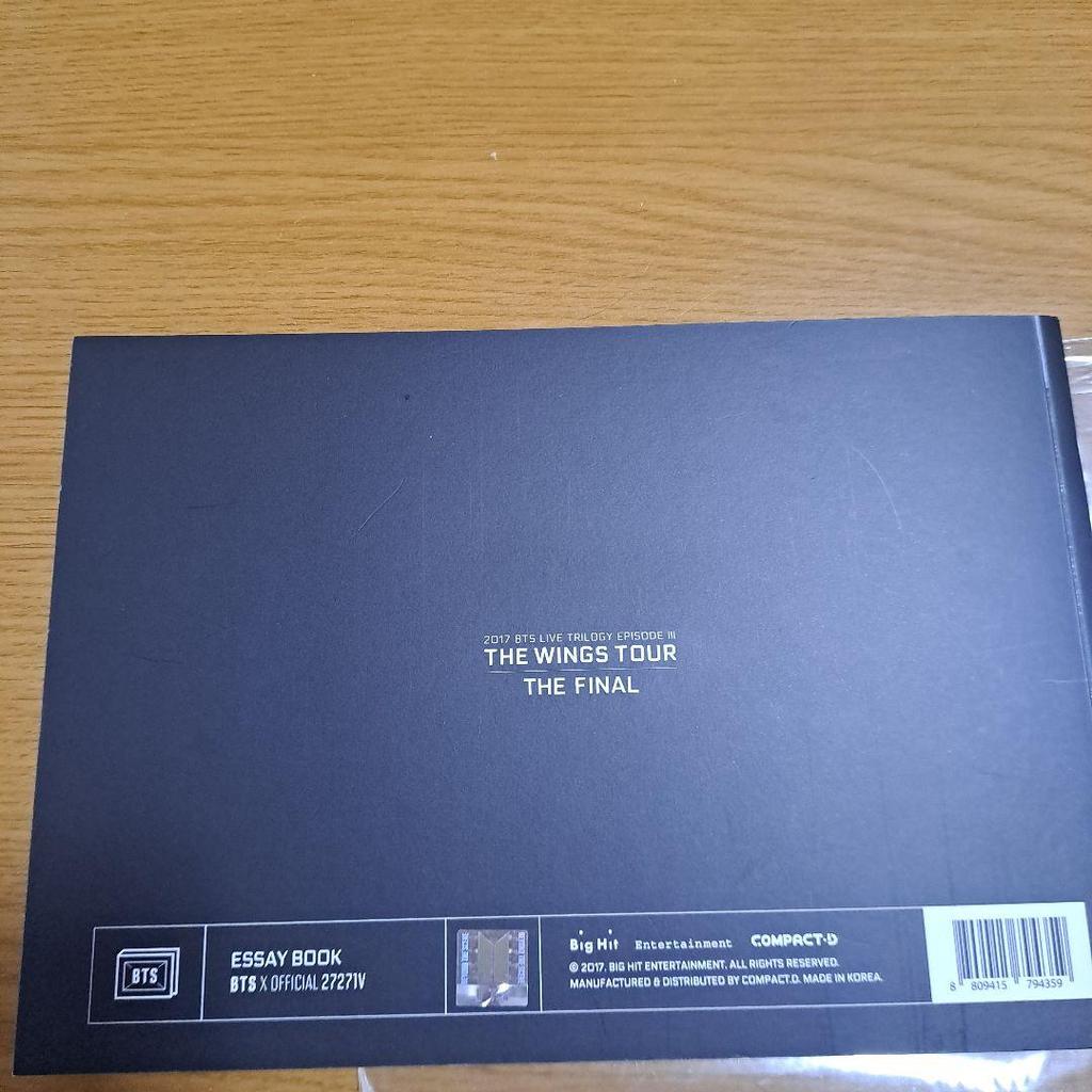 [USED] BTS WINGS TOUR ESSAY BOOK V Kim Taehyung