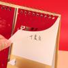 with Note 2025 Monthly Desktop Calendar Red Hot Stamping Daily Planner Calendar  Business Gifts
