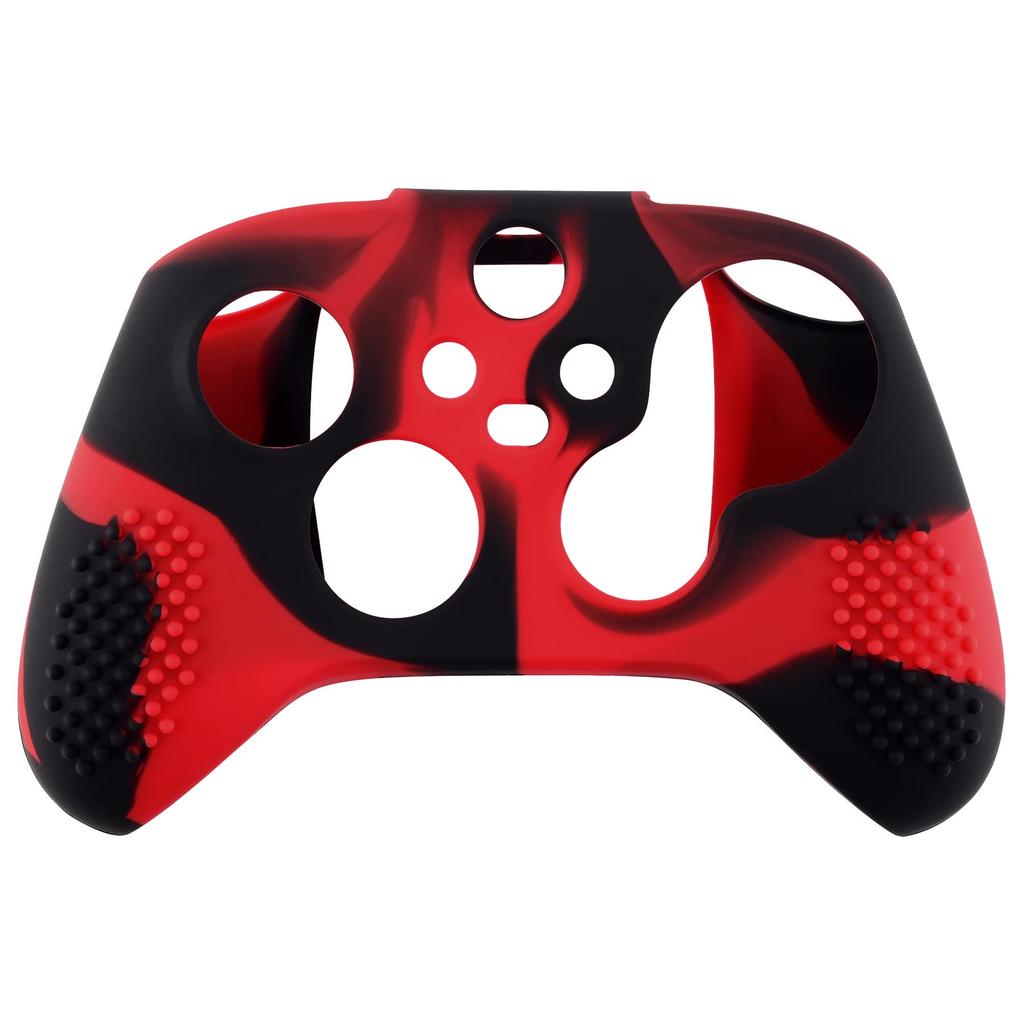 eXtremeRate PlayVital 3D Studded Xbox Series Controller Silicone Cover Skin with 6 Black Thumb Grip Soft Rubber Case Protector for Xbox Core Wireless