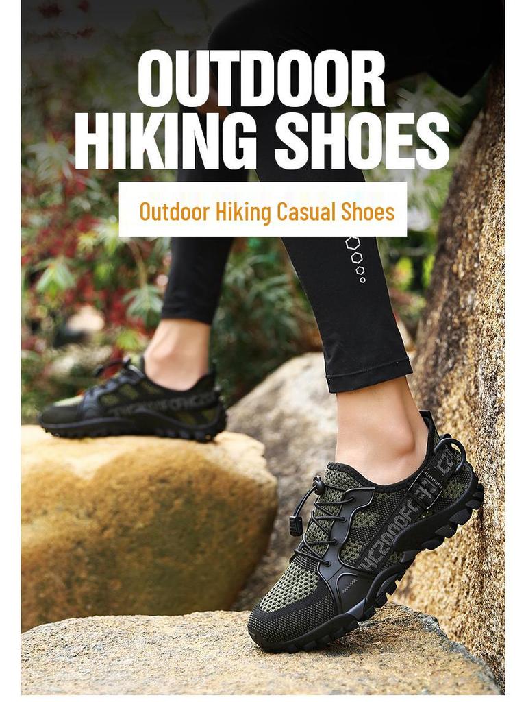 Unisex Cross-Border Canyoning & Hiking Shoes: Amphibious, Wear-Resistant, Non-Slip, Breathable, Large Sizes Available.
