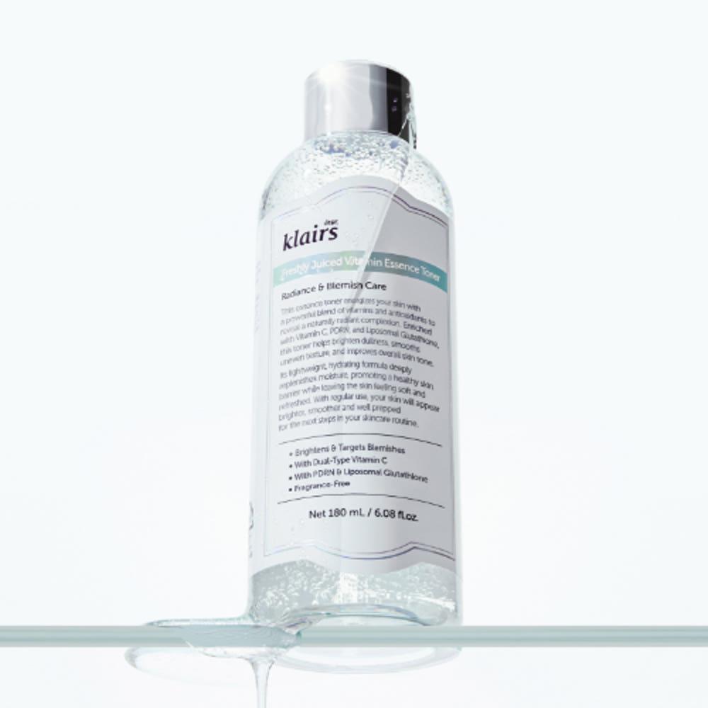 Klairs Freshly Juiced Vitamin Charging Serum Toner Brightening Radiance 30ml Daily Prep Hydrating Skincare