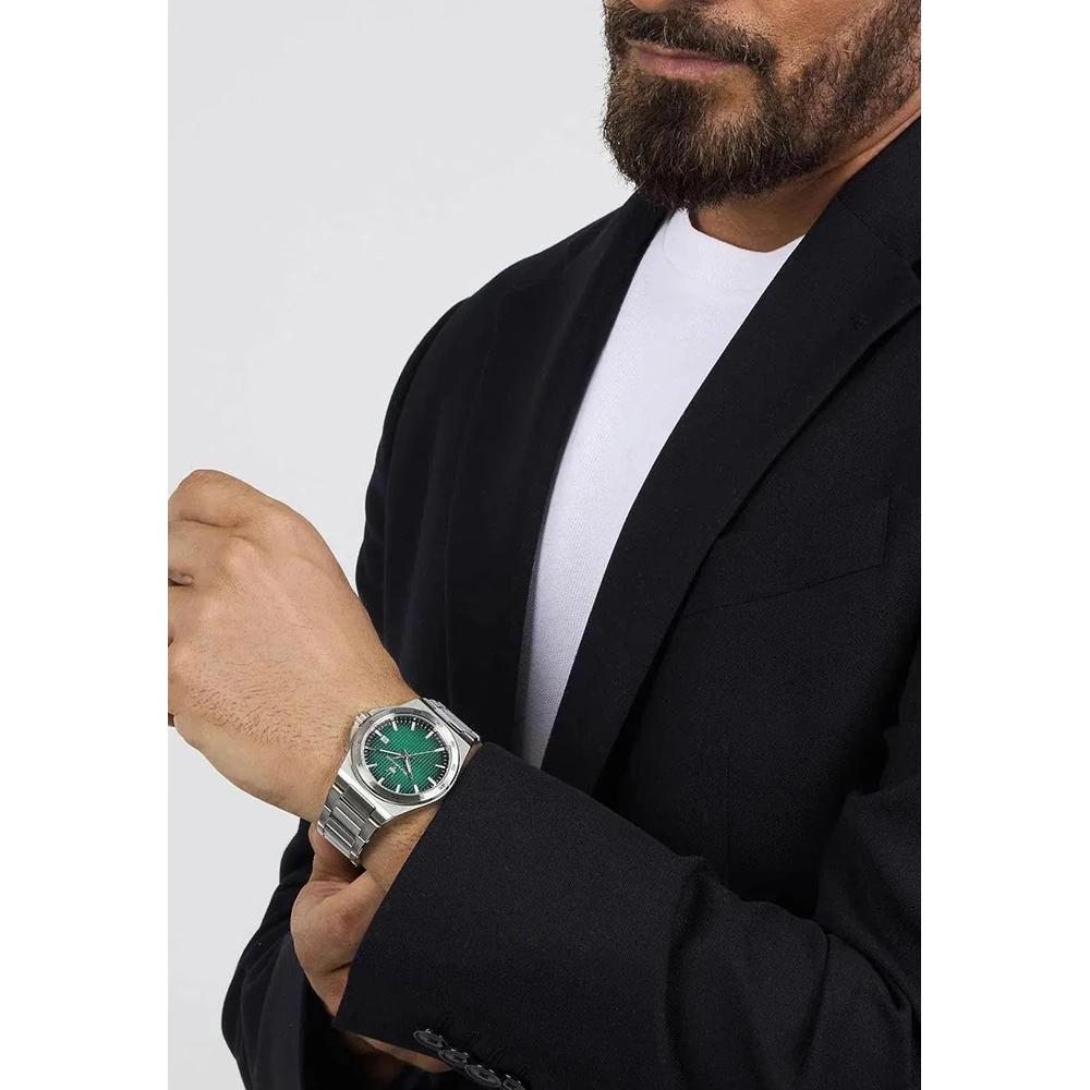 Maserati Velocità Slim Green Stainless Steel Men's Quartz Watch with Date R8853153003