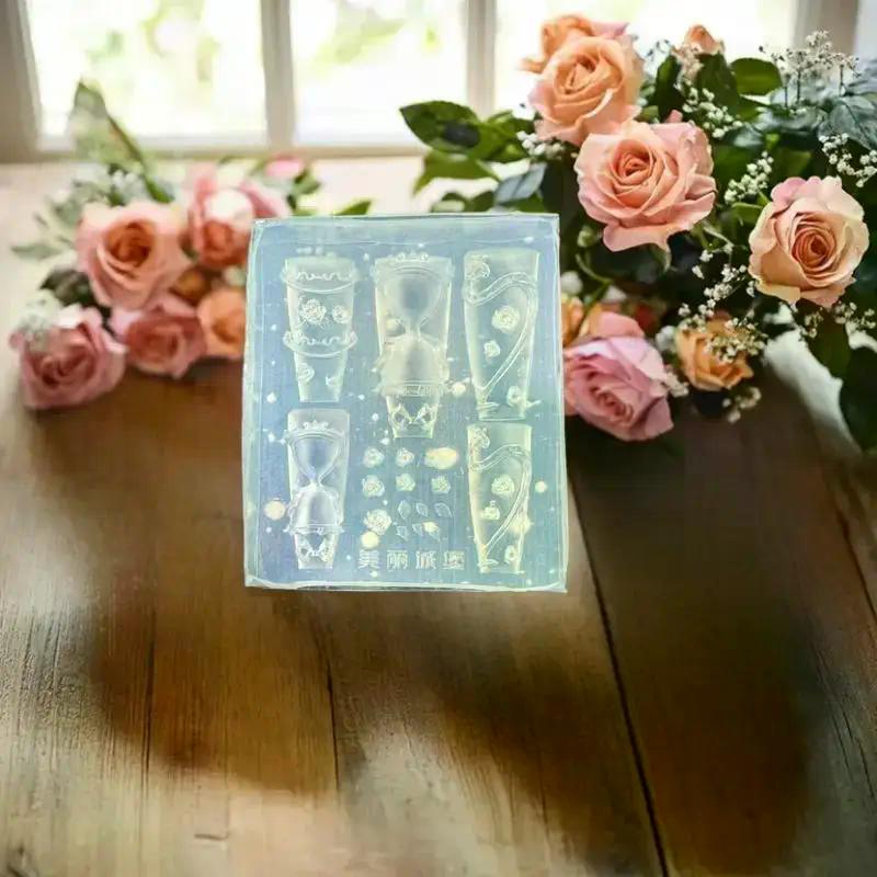3D Snake Silicone Mold Nail Art Decoration DIY Rose Flower Design Transparent Nail Templates Manicure Design Tool Jewelry Crafts