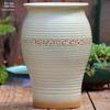 Handmade Large Ceramic Pot for Succulents & Orchids - Breathable, Coarse Pottery Bonsai Planter
