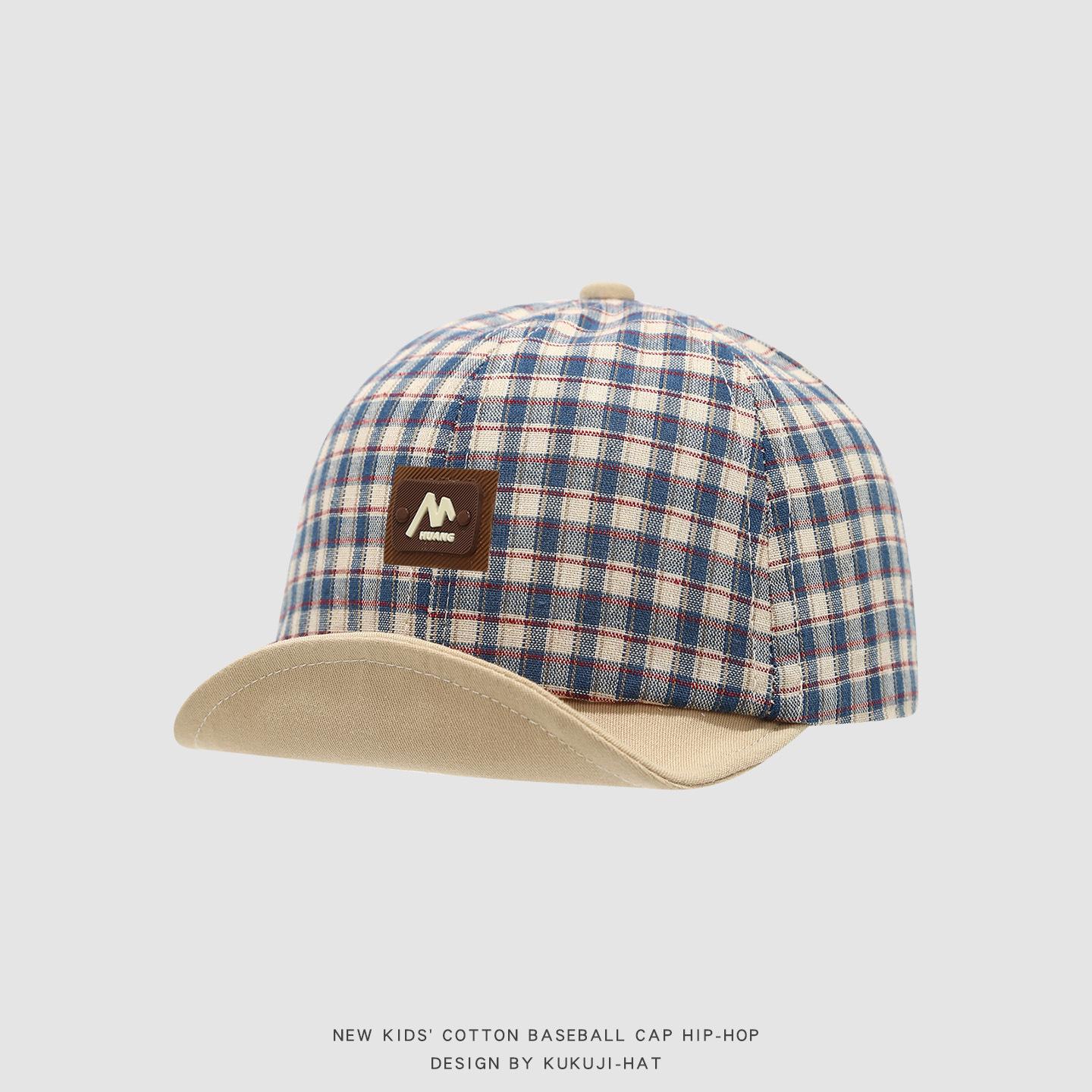 

MiniAinis Kids Striped Hat 48cm 6-24 Month Baby Soft Sun Cap Girls Fashion Trendy Spring Summer Cap Boys Flat Cap 48CM