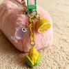 Colorful Lemon Corn Fish Keyring Pendant Key Chain Stylish Ornament For Travel Luggage Label Bags Resin Craft