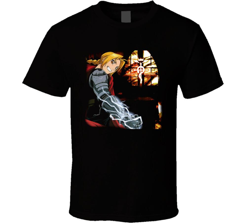 Edward Elric Fullmetal Alchemist Anime Manga T Shirt Mens Womens Tees Top S