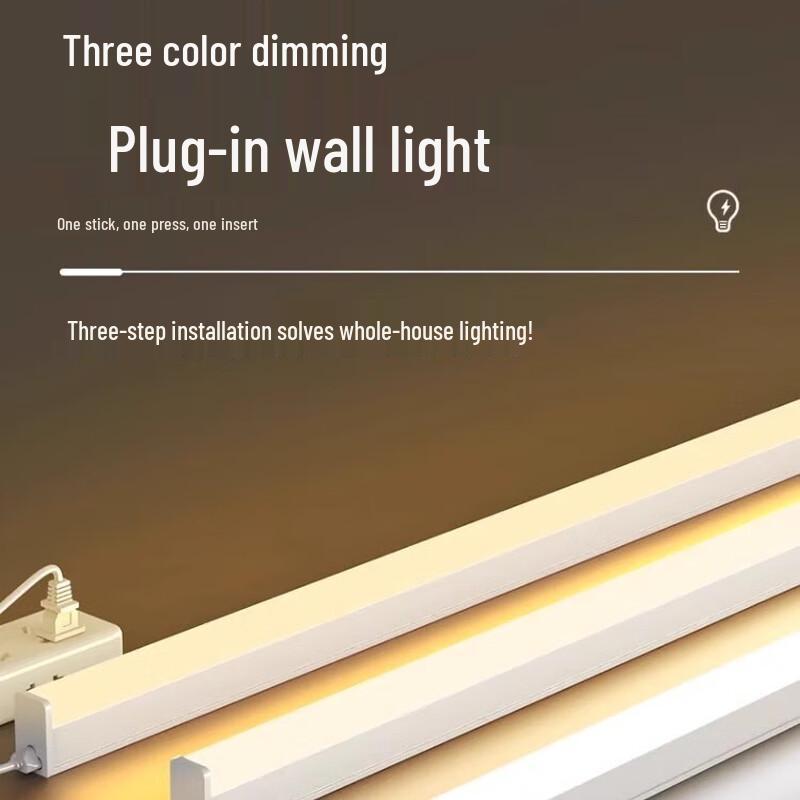 Liangtu 90cm 14W LED Strip Light with Tri-Color Dimming and Switch
